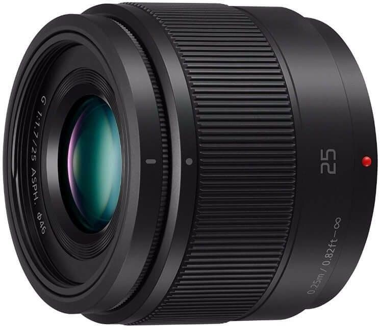 Panasonic Lumix G 25mm f/1.7 Black lens