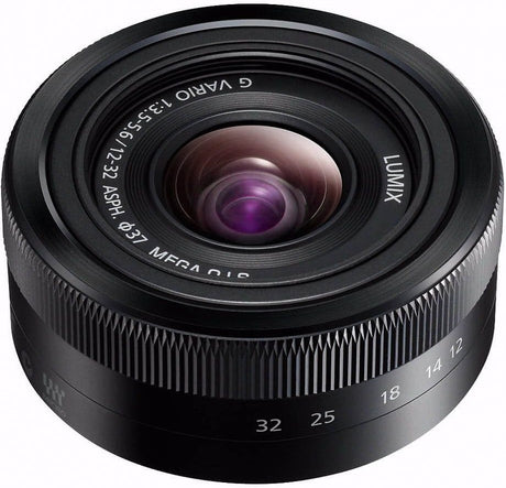 Panasonic Lumix G Vario 12-32mm f/3.5-5.6 Black lens