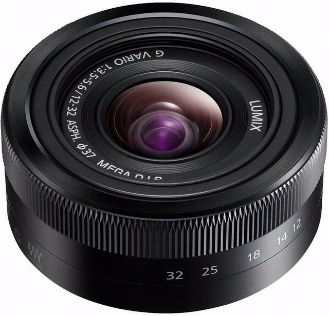 Panasonic Lumix G Vario 12-32mm f/3.5-5.6 Black lens