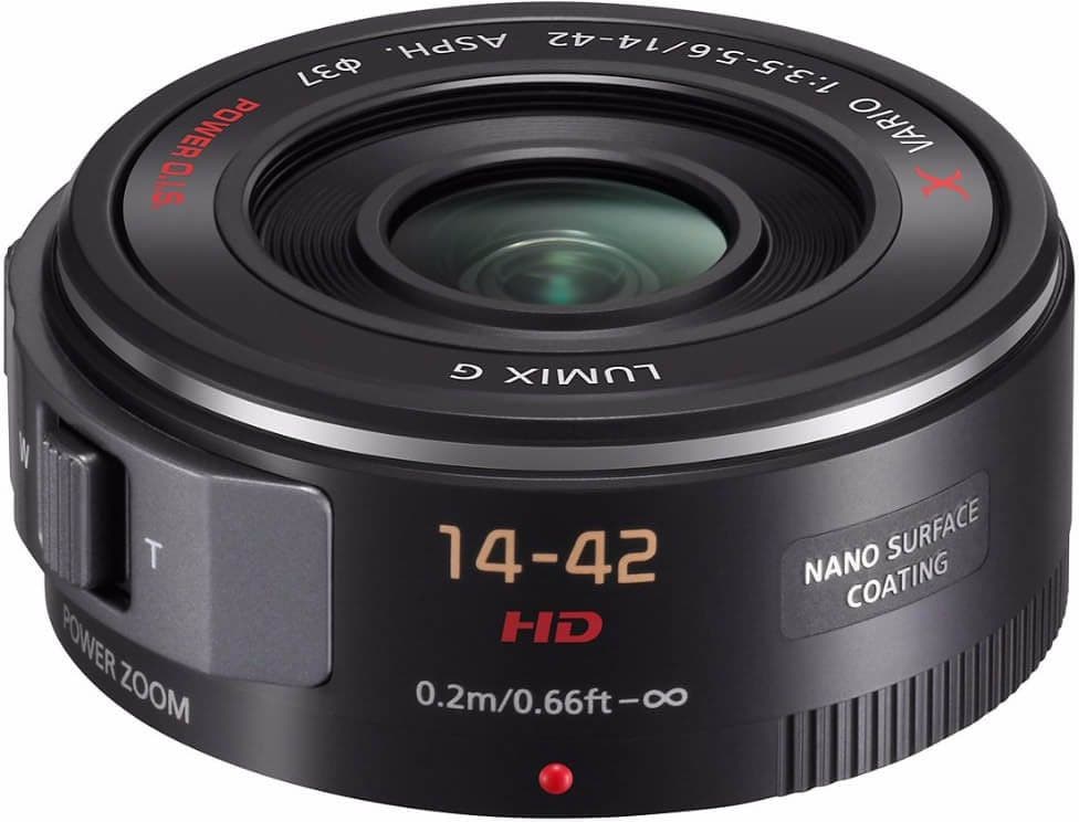 Panasonic Lumix G X Vario 14-42mm f/3.5-5.6 Power Zoom Black lens