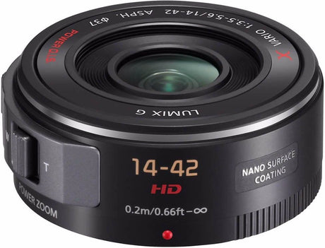 Panasonic Lumix G X Vario 14-42mm f/3.5-5.6 Power Zoom Black lens