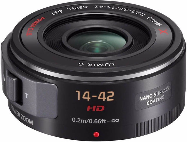 Panasonic Lumix G X Vario 14-42mm f/3.5-5.6 Power Zoom Black lens