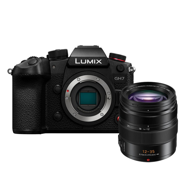 Panasonic Lumix GH7 mirrorless camera with Leica 12-35mm lens