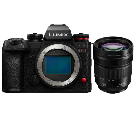 Panasonic Lumix S1R II mirrorless camera with Lumix S 24-60mm f/2.8 lens