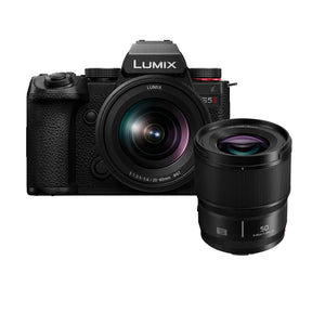 Panasonic Lumix S5II with 20-60mm and 50mm lenses mirrorless camera