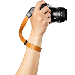 Peak Design Cuff Leather Camera Strap, wrist, Amber