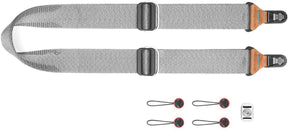Peak Design Slide, Ash, Padded Camera Strap