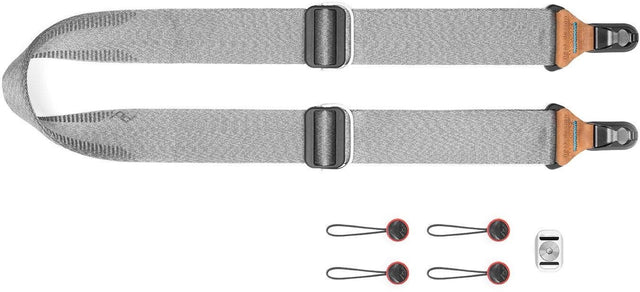 Peak Design Slide, Ash, Padded Camera Strap