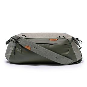 Peak Design Travel Duffel, 35L, in sage.