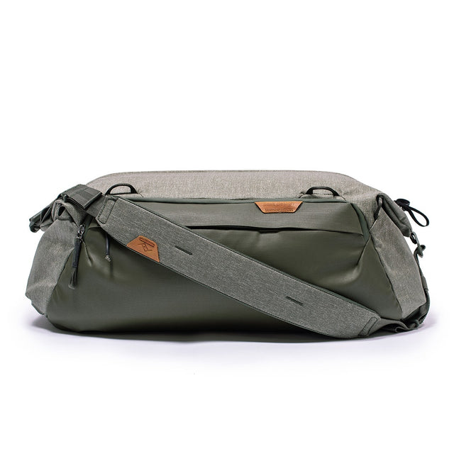 Peak Design Travel Duffel, 35L, in sage.