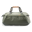 Peak Design Travel Duffel 65L, sage colour.
