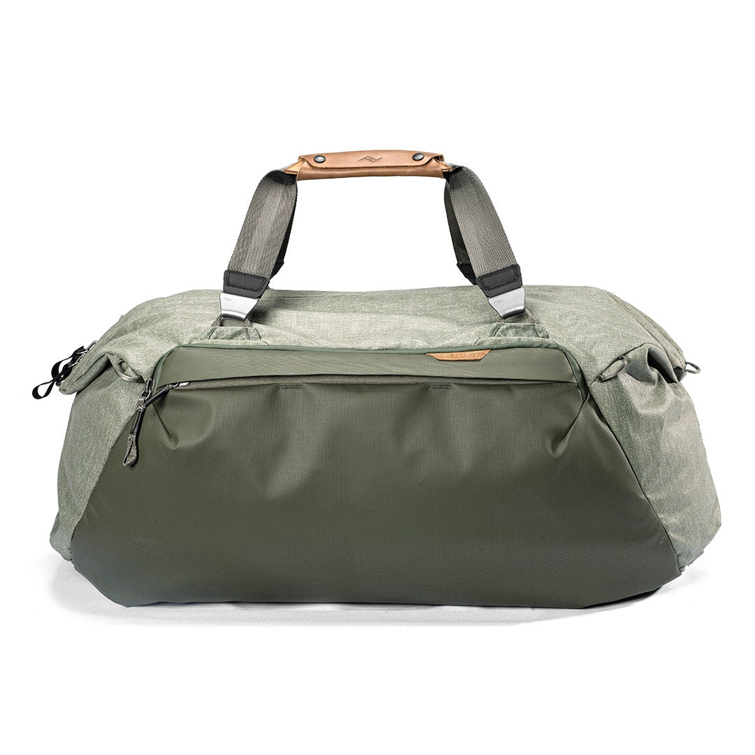Peak Design Travel Duffel 65L, sage colour.