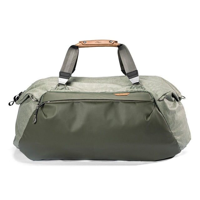 Peak Design Travel Duffel 65L, sage colour.