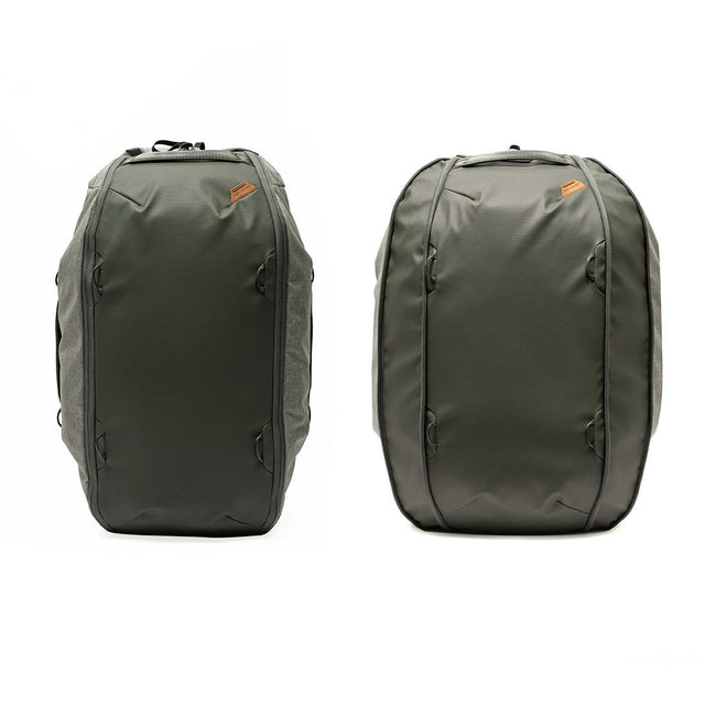 Peak Design Travel Duffelpack, 65L, in sage.