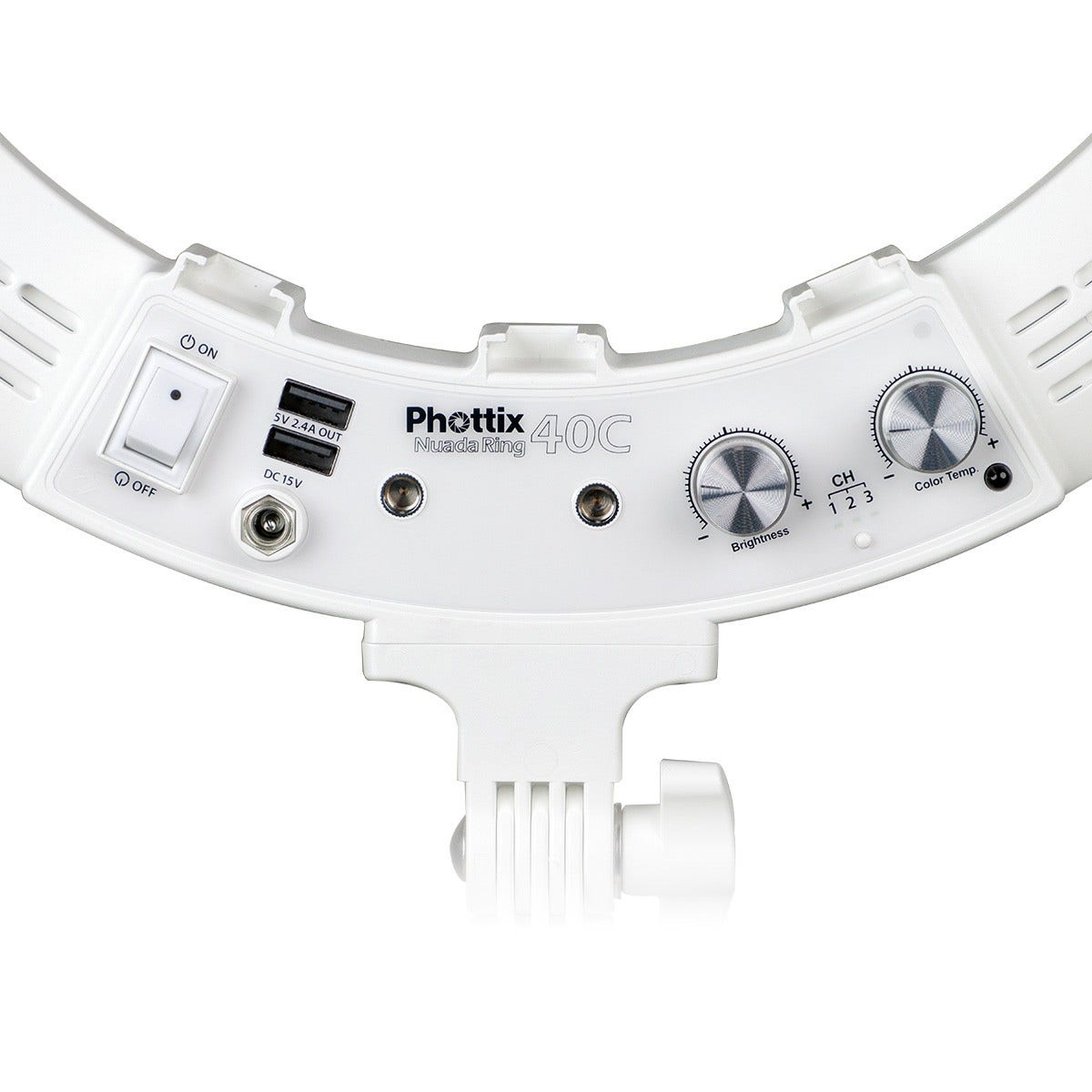 Phottix Nuada Ring 40C Video LED Light Go Kit - Stand, Phone Clip & Remote - additional product view