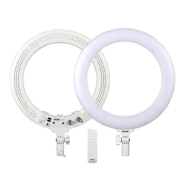 Phottix Nuada Ring 40C Video LED Light Go Kit with stand, phone clip and remote