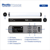 Phottix T200R Tube LED Light Lux Mini Tripod included - additional product view