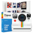 Polaroid Now+ Gen 2 camera in white with album and film