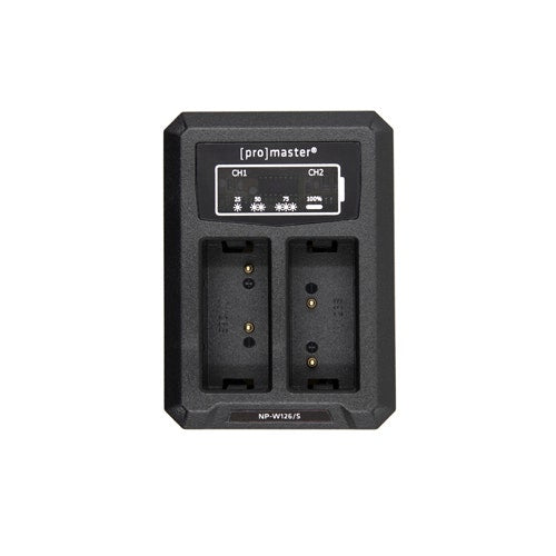 ProMaster Dually USB charger for Fuji NP-W126S battery.