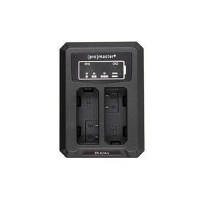 ProMaster Dually USB charger for Nikon EN-EL14 battery.