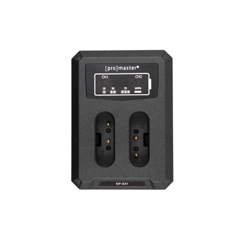 ProMaster Dually USB charger for Sony NP-BX1 battery.