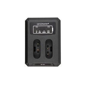ProMaster Dually USB charger for Sony NP-BX1 battery.