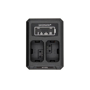 ProMaster Dually USB charger for Sony NP-FW50 battery.