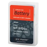 ProMaster Fuji NP-W126s Battery with USB Type-C Port - additional product view