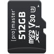 ProMaster Micro SDXC 512GB UHS-1 V30 memory card
