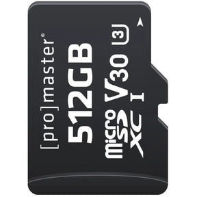 ProMaster Micro SDXC 512GB UHS-1 V30 memory card