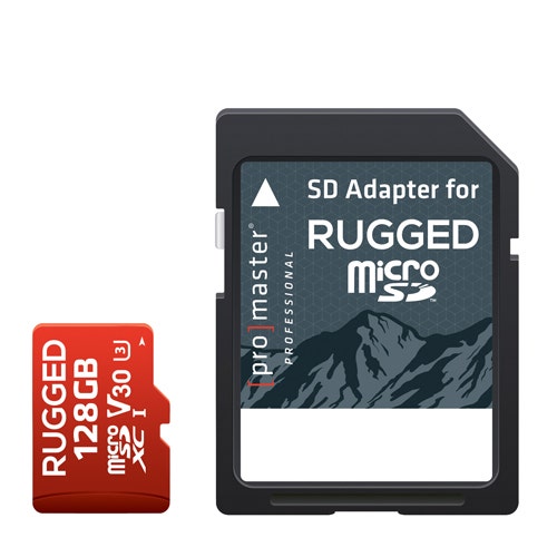 ProMaster microSD Rugged 128GB Memory Card with adapter
