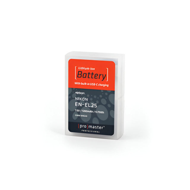 ProMaster Nikon EN-EL25 battery with USB Type-C port