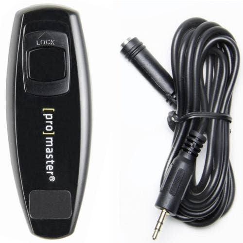 ProMaster remote shutter cable release for Canon RS-60, Pentax CS20, Olympus RM-CB2