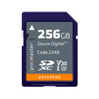 ProMaster SDXC Advanced 256GB memory card, UHS-I, U3, V30.