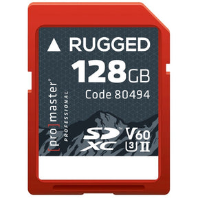 ProMaster SDXC Rugged 128GB UHS-II V60 memory card