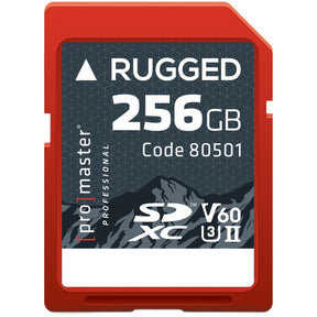 ProMaster SDXC Rugged 256GB UHS-II V60 memory card