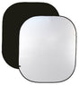 ProMaster Solid Pop-Up Background, 6x7 feet, dual sided, black and white