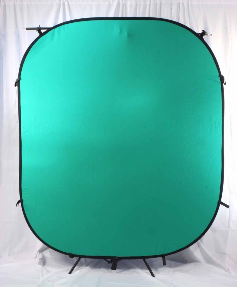 ProMaster Solid Pop-Up Background 6x7' Dual-Sided - Chromakey Green/Chomakey Blue - additional product view