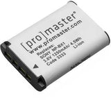 ProMaster Sony NP-BX1 camera battery.