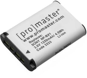 ProMaster Sony NP-BX1 camera battery.