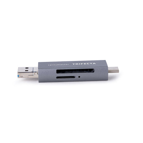 ProMaster Trifecta UHS-I Card SD & Micro SD Card Reader USB-A, USB-C, & USB Micro B - additional product view