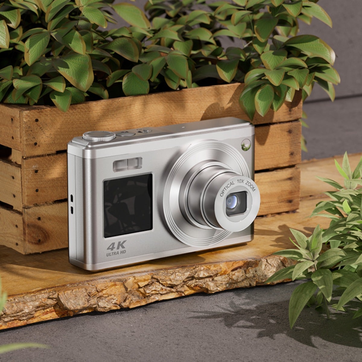PULSE 60MP 10X Optical Zoom 4K Dual Screen Silver - additional product view