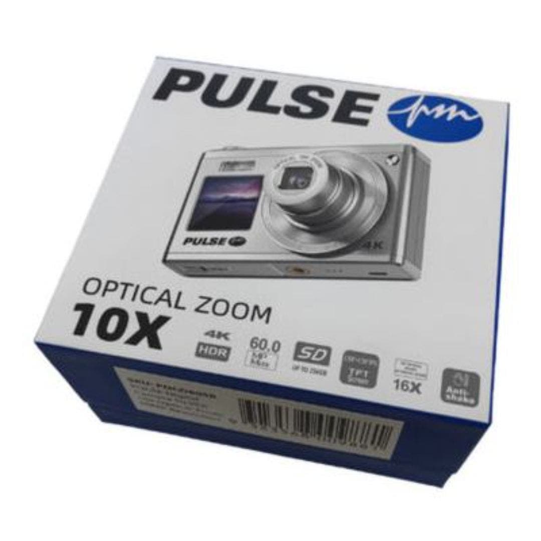 PULSE 60MP 10X Optical Zoom 4K Dual Screen Silver with Charger and Extra Battery - additional product view