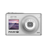 PULSE 60MP 10X Optical Zoom 4K Dual Screen camera in silver