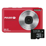PULSE Digital Camera 44MP 16x Digital, Red