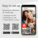 PULSE Digital Photo Frame 10" WiFi Frameo App - Black - additional product view