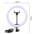 Ring fill light with smart phone holder