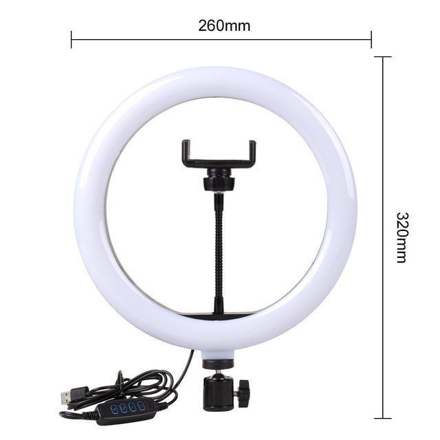 Ring fill light with smart phone holder