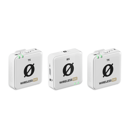 Rode Compact Wireless Me Dual Microphone System With Two Transmitters - White - additional product view
