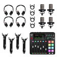 Rode Four Person Podcasting Bundle with RodeCaster ProII and 4x PodMic